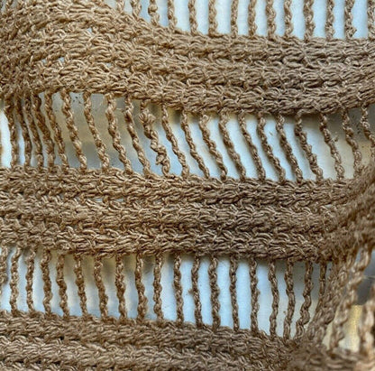 Cotton Lace Fabric Light Brown Colour 51" Wide Non Stretch Sold By Metre