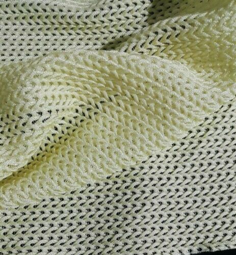 Herringbone  Lace Fabric Light Yellow And Grey Colour Sold by Metre