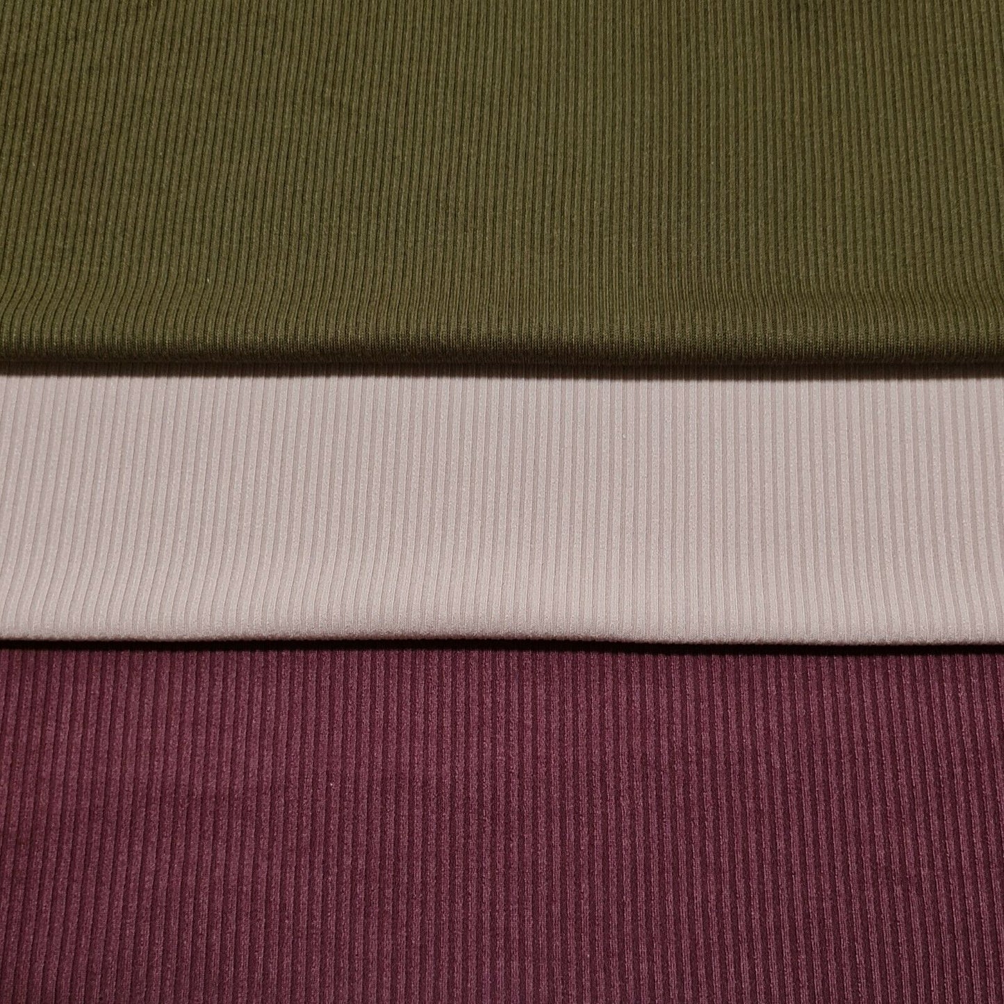 Rib Jersey Fabric Stretch T-Shirt 49" Wide 3 Colours