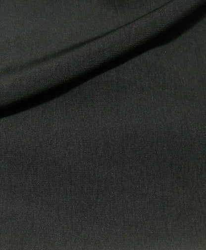 BLACK POLYESTER DRESSMAKING FABRIC - SOLD BY THE METRE