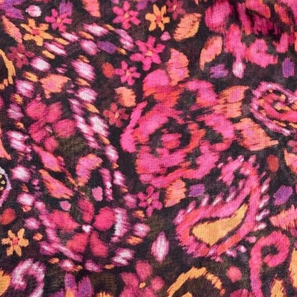 Chiffon Fabric Paisley Printed 55" Wide Sold By Metre