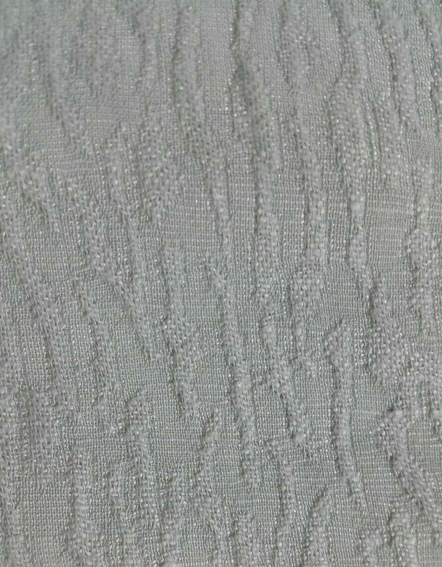 ICE GREY FIGURED AND STRIPED LINEN VISCOSE FABRIC - SOLD BY THE METRE