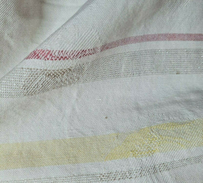 Cotton Fabric Lurex and Striped Vintage Looking 62"