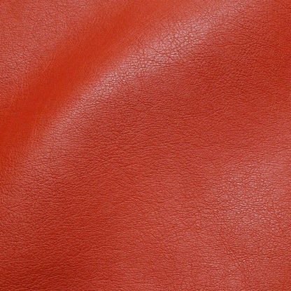 Leatherette Fabric PU Coated Viscose Yellow and Coral Red Colours 55" Wide