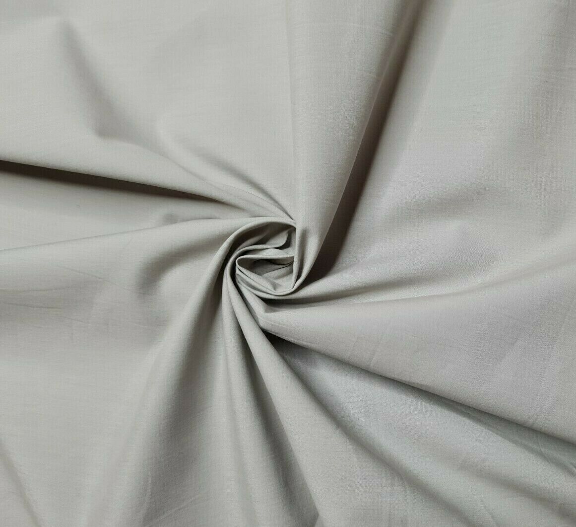 Cotton Poplin Fabric Light Sage Green 55" Wide