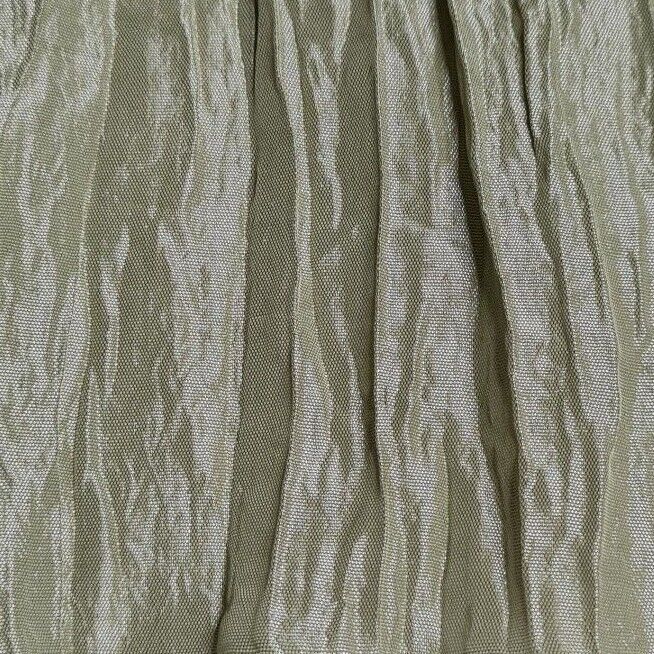 Crinkled Taffeta Fabric Light Green Burgundy And Brown Colours 51" Wide