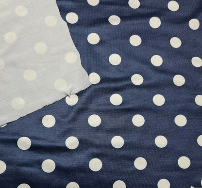 Jersey Fabric Polka Dot Printed Soft And 2Way Stretch 55" Wide Sold By Metre