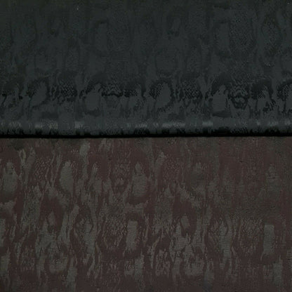 Stretch Jacquard Fabric Ikat Black And Brown Colours 47" Wide