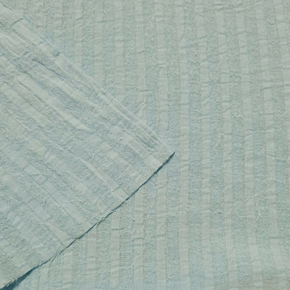 Crinkled Cotton Gauze Cheesecloth Fabric Striped 51" Wide Sold By The Metre