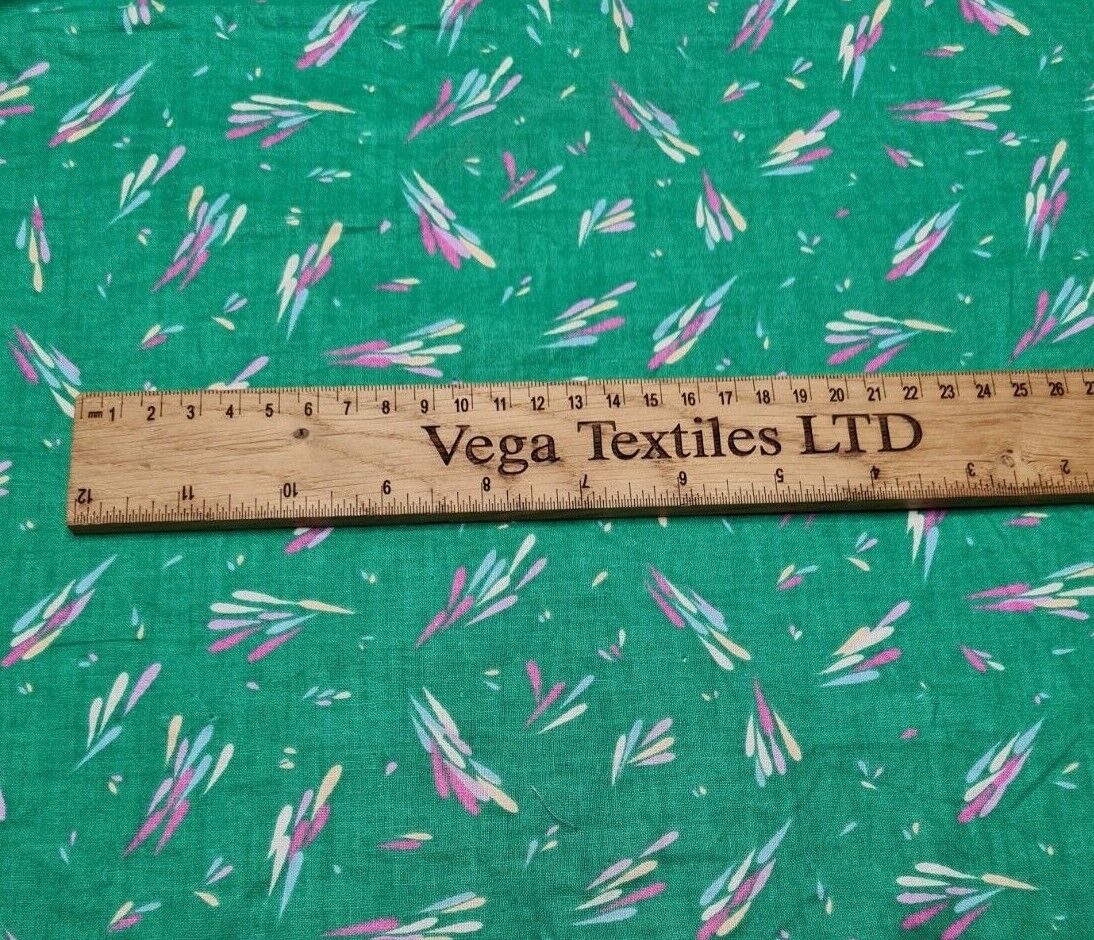 Egyptian Cotton Fabric Vintage Abstract Printed 33" Wide Sold by the Metre