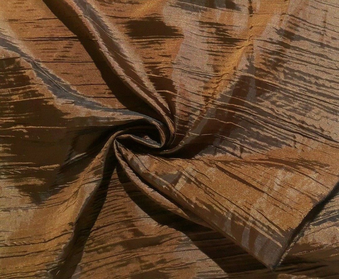 CRINKLED THIN TAFFETA FABRIC SOLD BY THE METRE