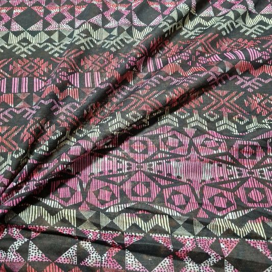 Printed Jersey Fabric Cotton Polyester Sold By The Metre A1-135
