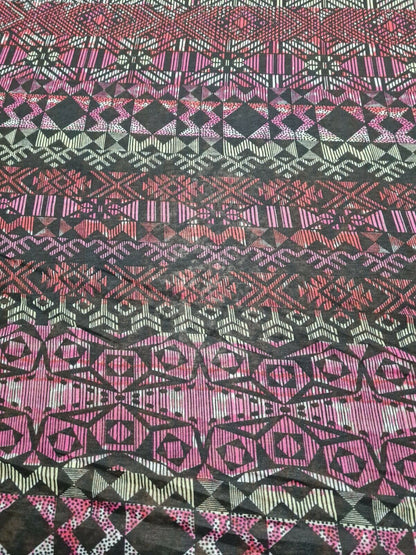 Printed Jersey Fabric Cotton Polyester Sold By The Metre A1-135