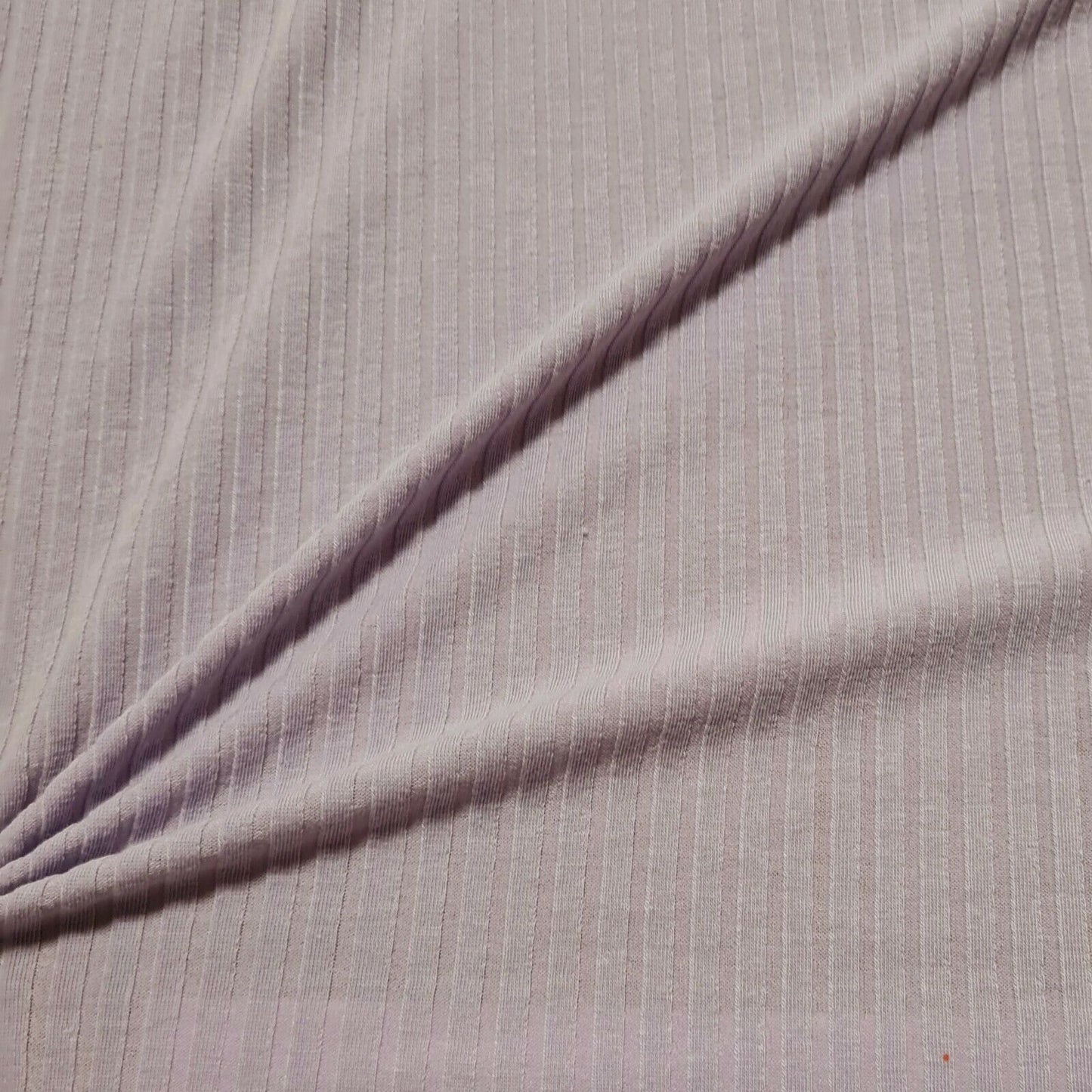 Rib Jersey Fabric Lilac Colour Stretch 51" Wide