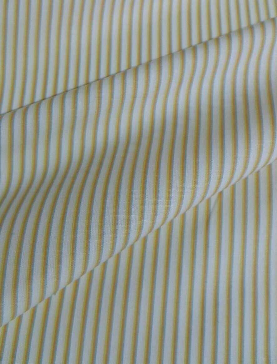 100% COTTON STRIPED SHIRT FABRIC SOLD BY THE METER