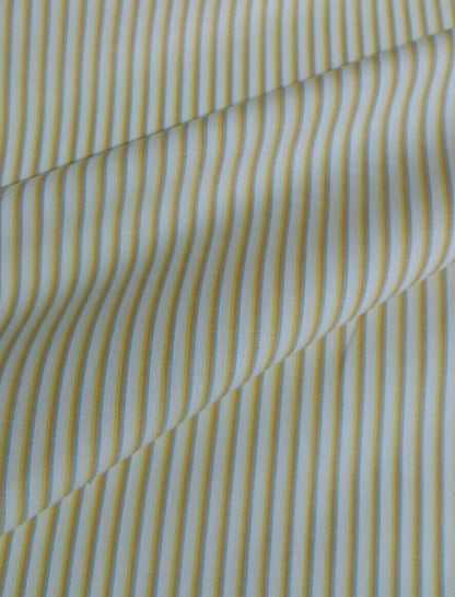 100% COTTON STRIPED SHIRT FABRIC SOLD BY THE METER