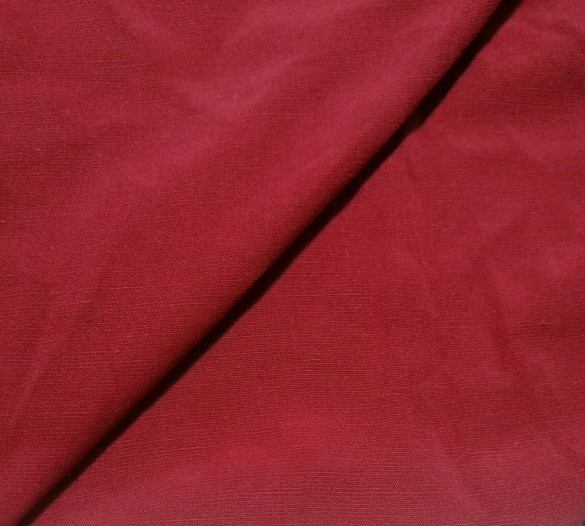 VISCOSE POLYESTER FABRIC MATTE WINE BURGUNDY - SOLD BY THE METRE