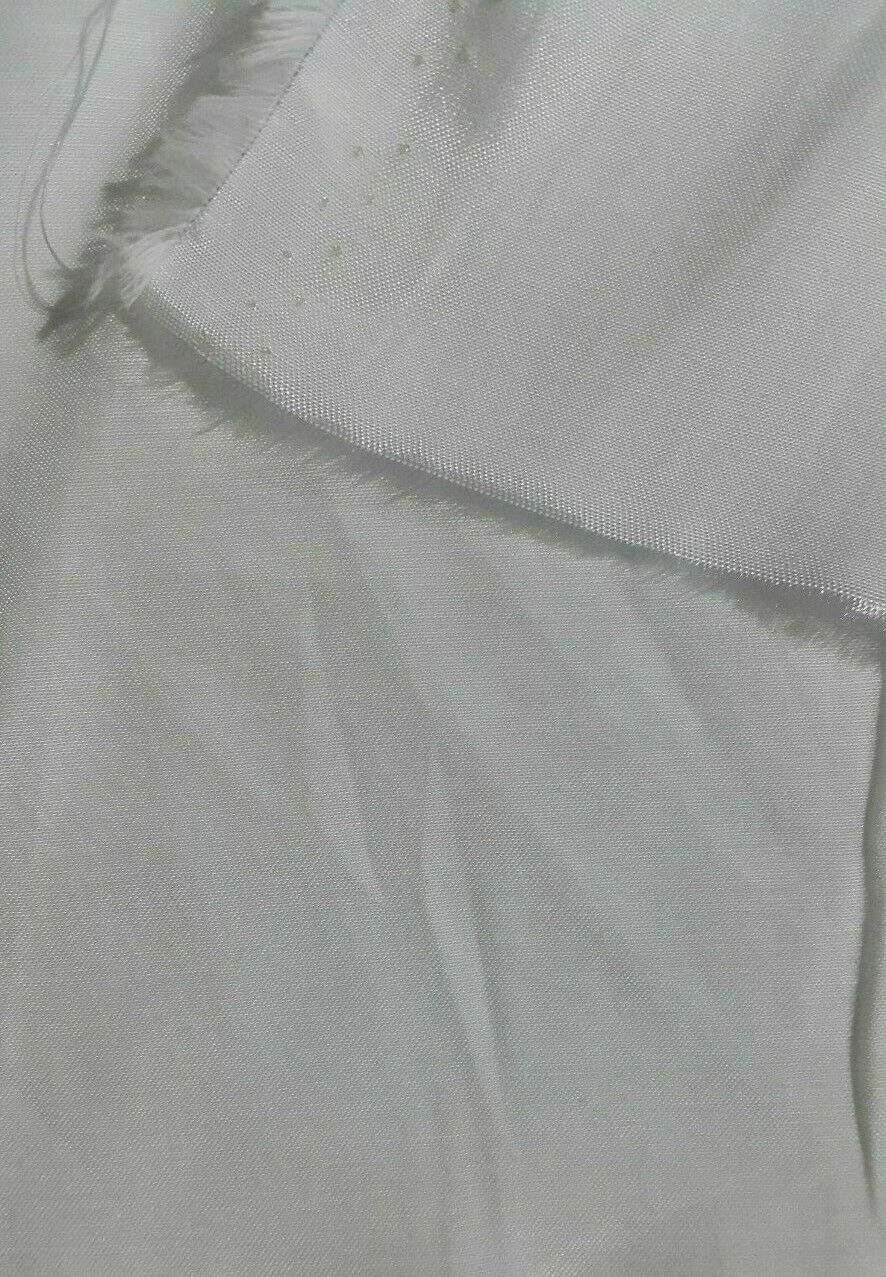 Viscose Cotton Voile Fabric Off White Colour Sold By The Metre