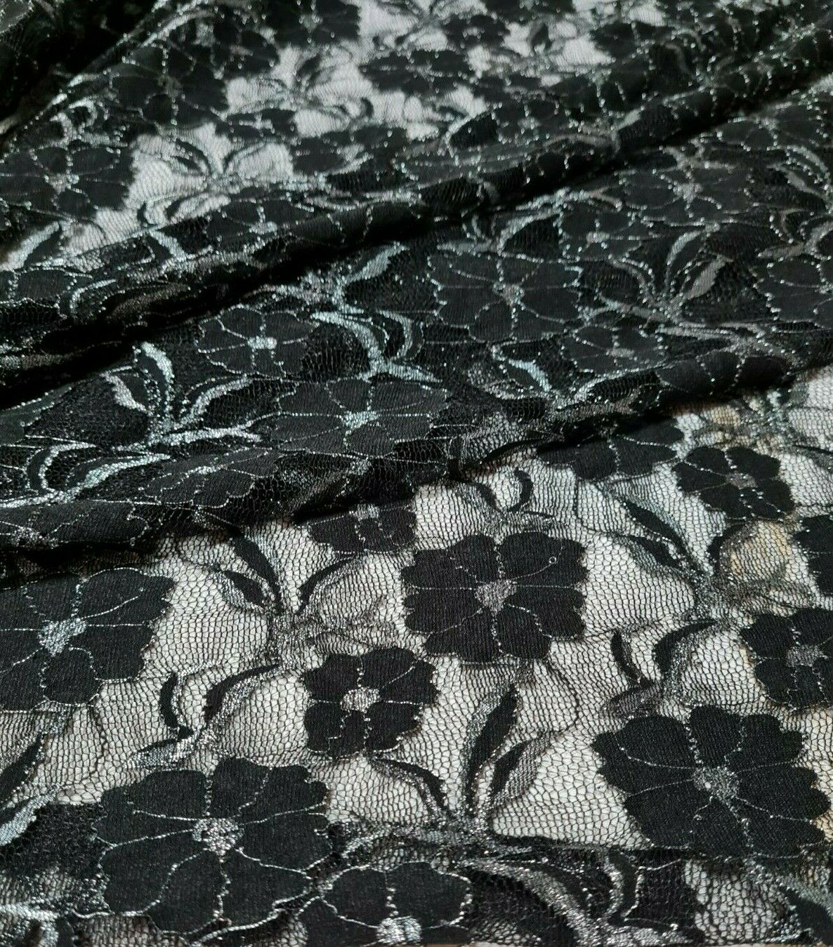 Black lace best sale by the yard