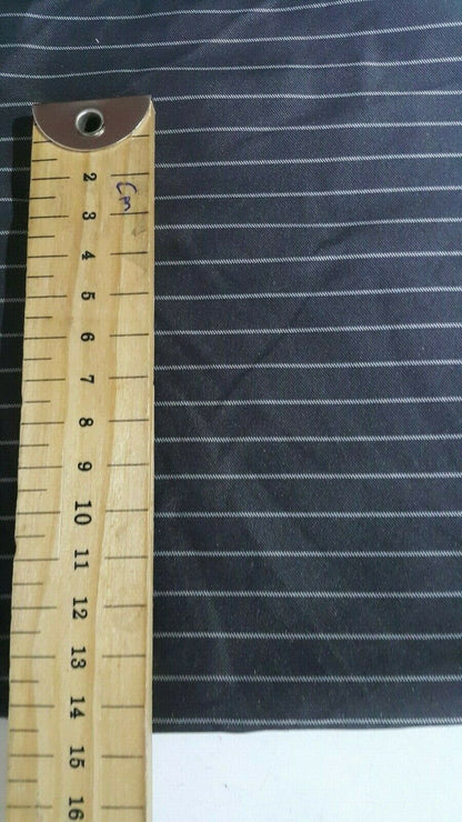 STRIPED DARK GREY TAFFETA FABRIC-SOLD BY THE METER