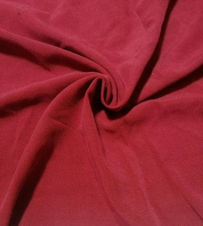 VISCOSE POLYESTER FABRIC MATTE WINE BURGUNDY - SOLD BY THE METRE