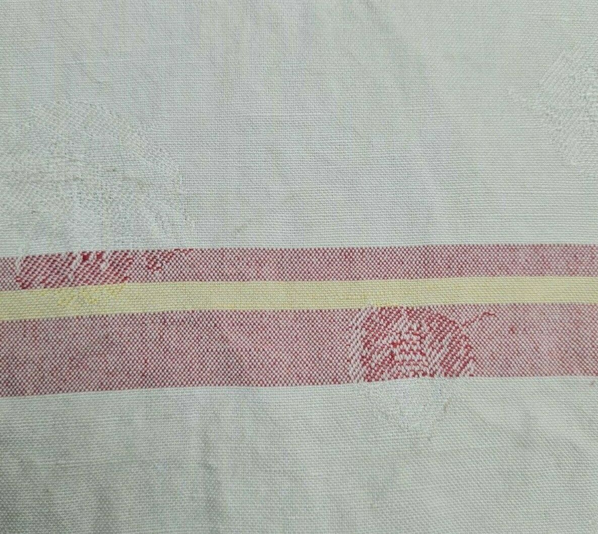 Cotton Fabric Lurex and Striped Vintage Looking 62"