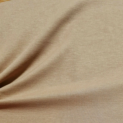 Ponte Jersey Fabric Viscose Polyester Beige Dressmaking 55" Wide 4 Way Stretch