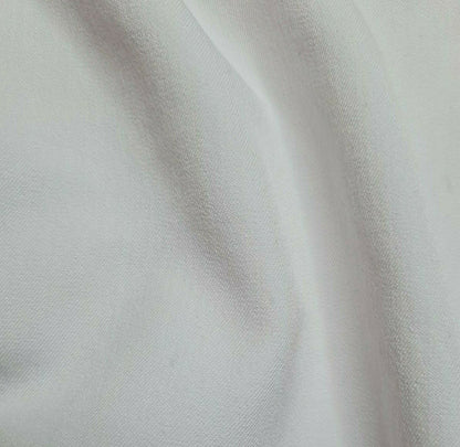 Polyviscose Fabric OFF White Colour Jackets Trousers Dress 55" Wide