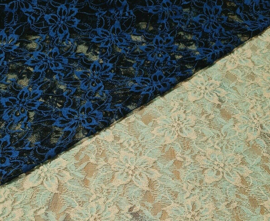 FLORAL LACE FABRIC - SOLD BY THE METRE