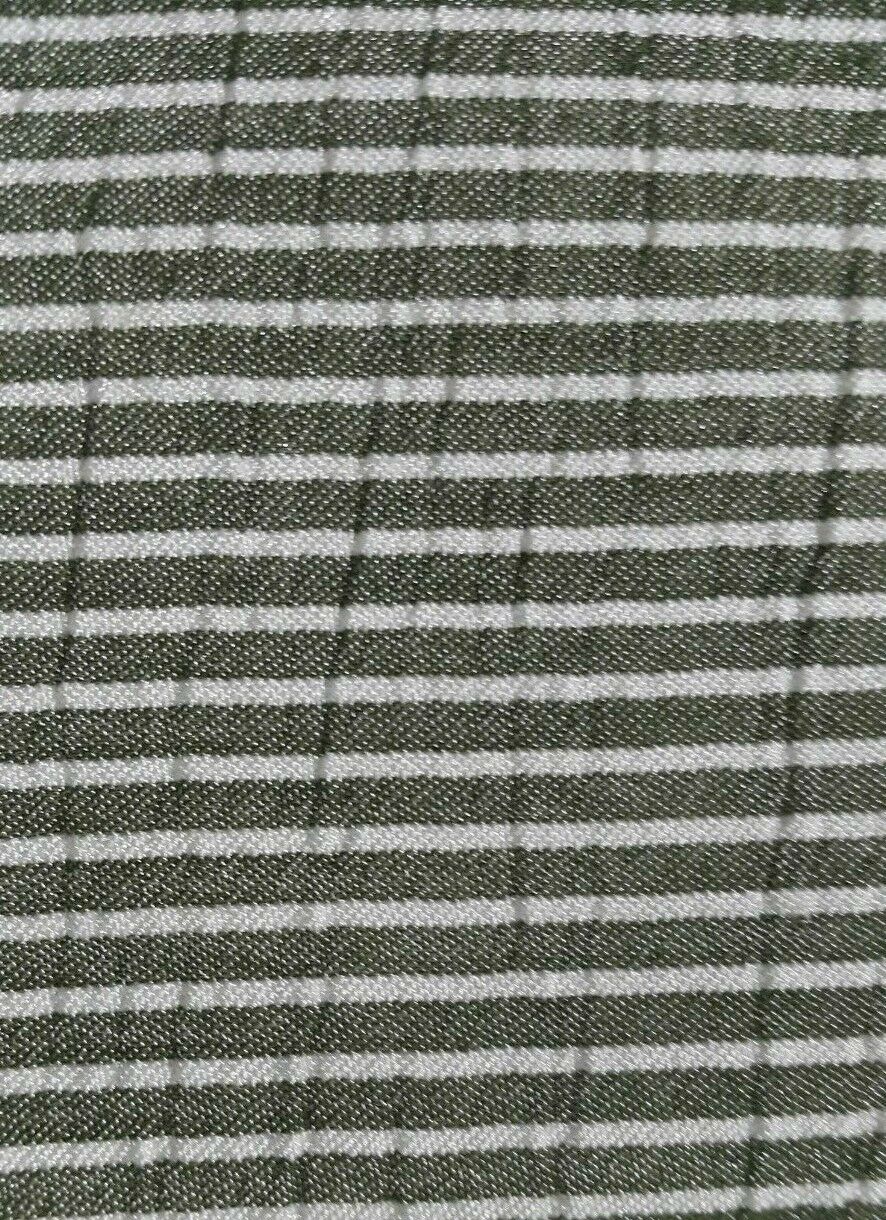 STRIPED VISCOSE / POLYESTER FABRIC - SOLD BY THE METRE