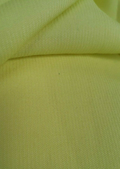 YELLOW GREEN VISCOSE/POLYESTER FABRIC-SOLD BY THE METER