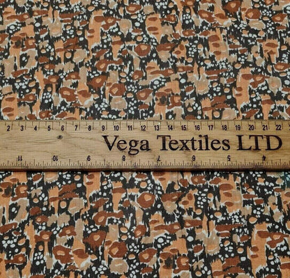 Egyptian Cotton Fabric Vintage Abstract Printed 33" Wide Sold by the Metre