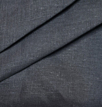 Thin Cotton Fabric  Linen Looking Black Colour 37" Wide Sold By Metre