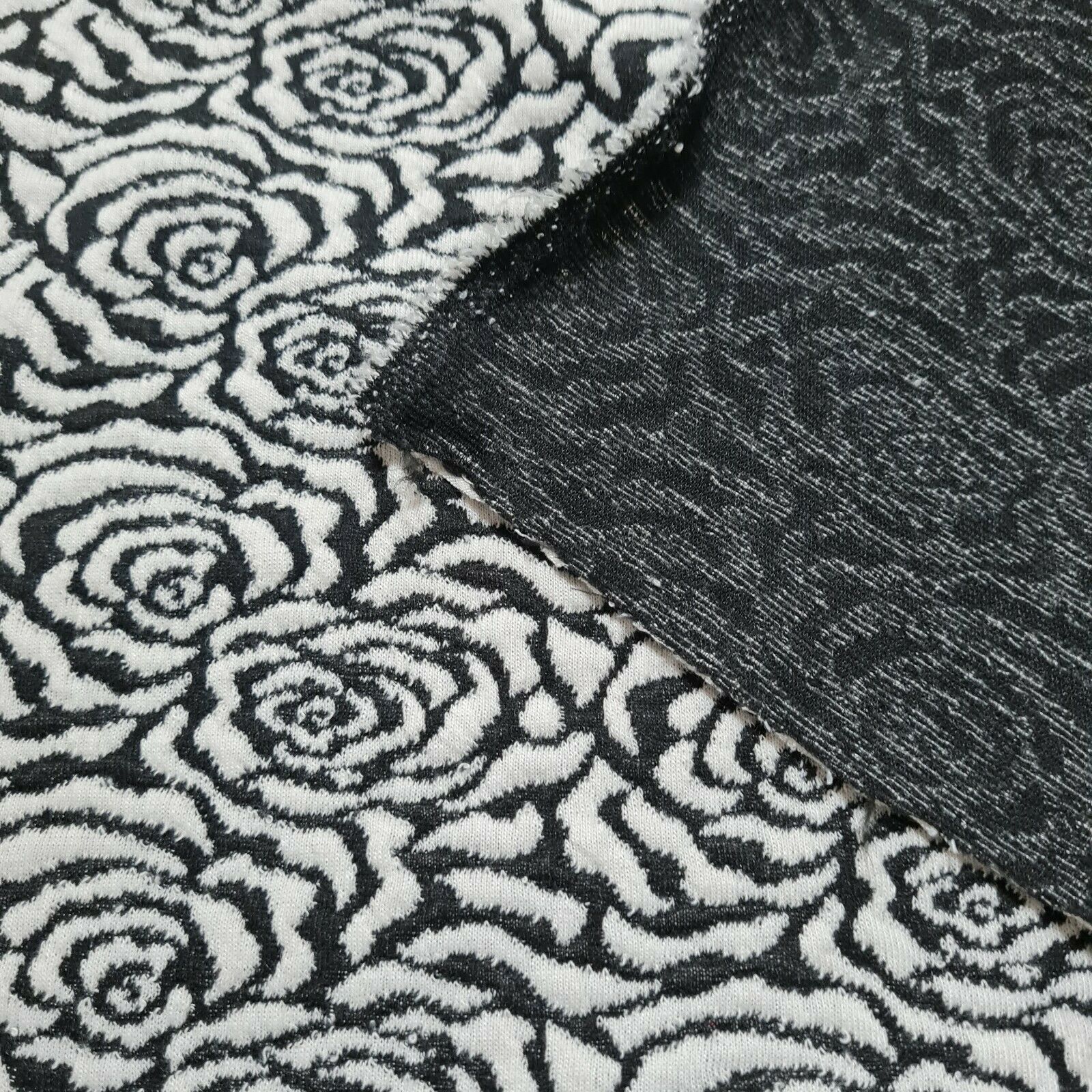 L15 Jacquard Fabric SINCE 1854 Black and White – FabricViva
