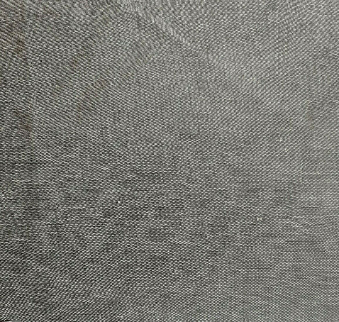 Linen Blend Fabric Brown Melange Colour 55" Wide