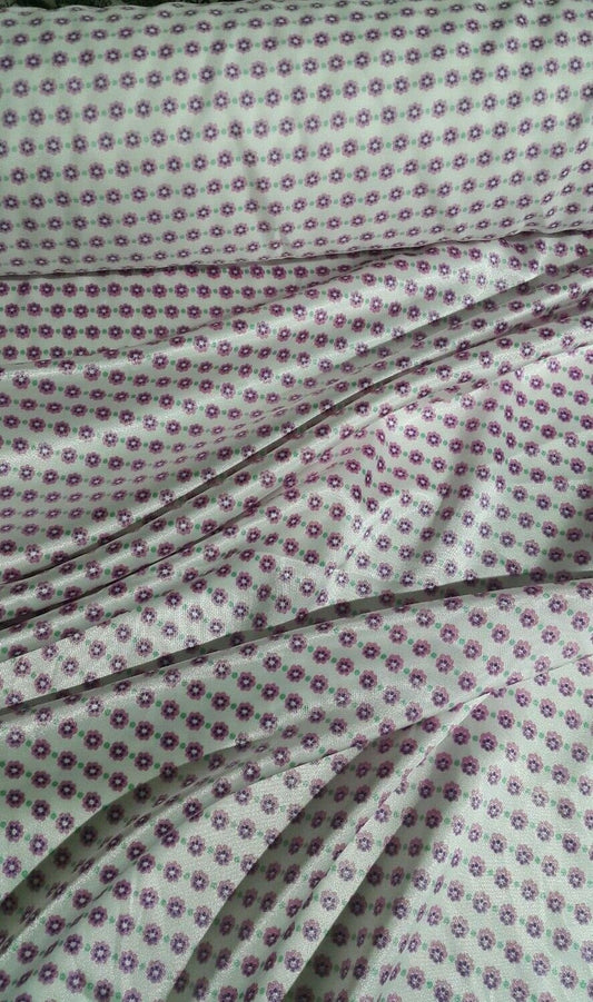 PRINTED SATIN FABRIC - 3 VARIATIONS - SOLD BY THE METER