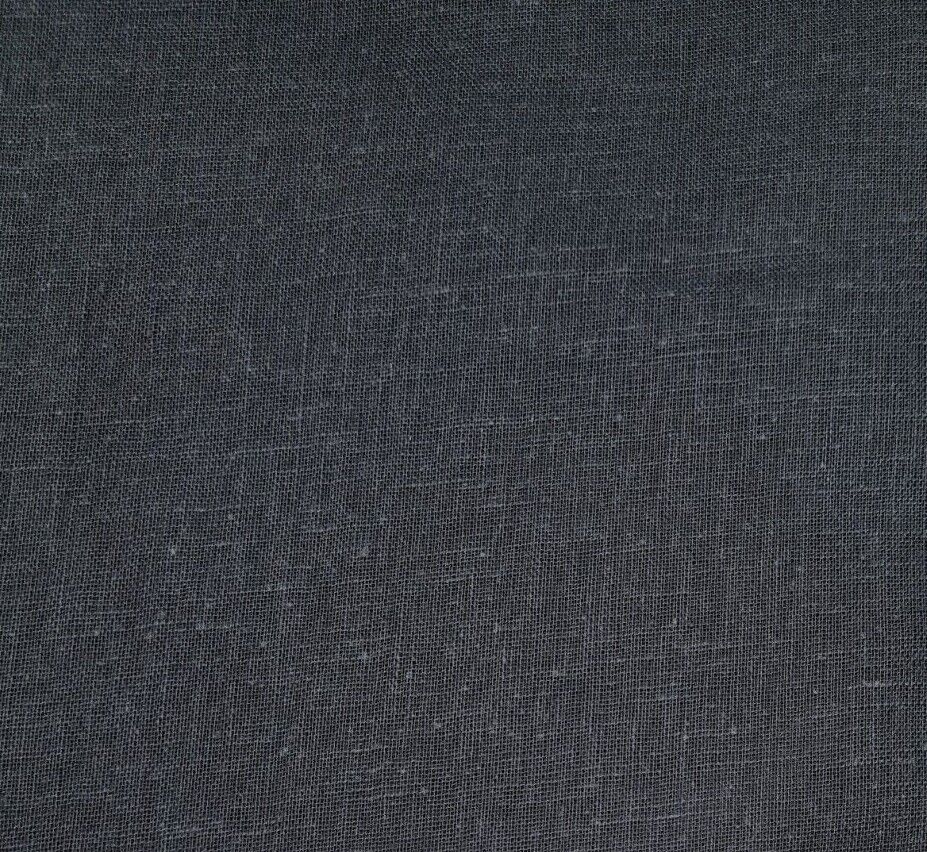 Thin Cotton Fabric  Linen Looking Black Colour 37" Wide Sold By Metre