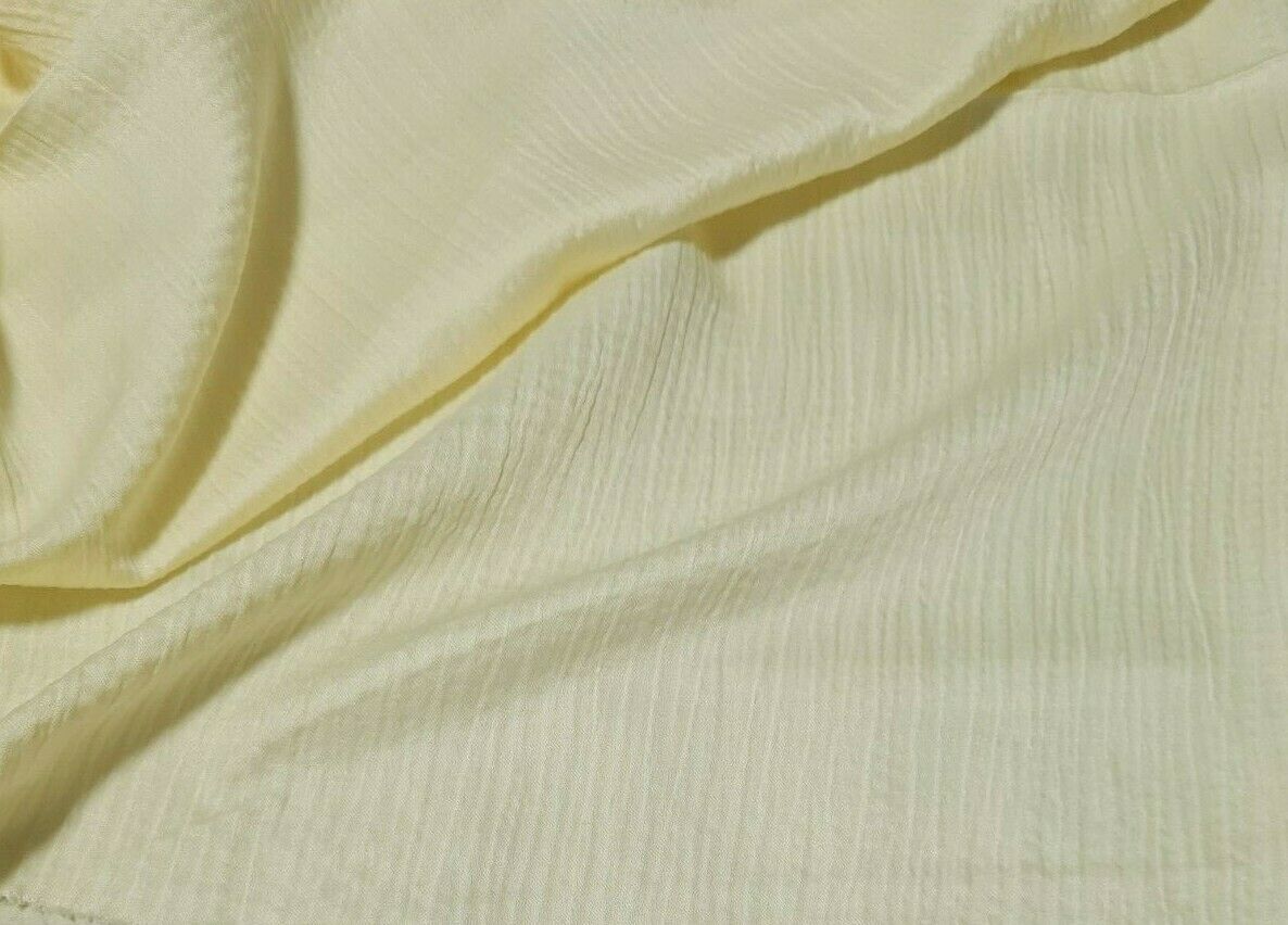FABRIC-WAVY EFFECT POLYESTER/VISCOSE SATIN -SOLD BY THE METRE