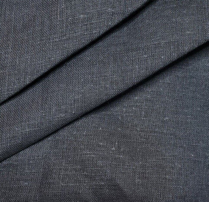 Thin Cotton Fabric  Linen Looking Black Colour 37" Wide Sold By Metre