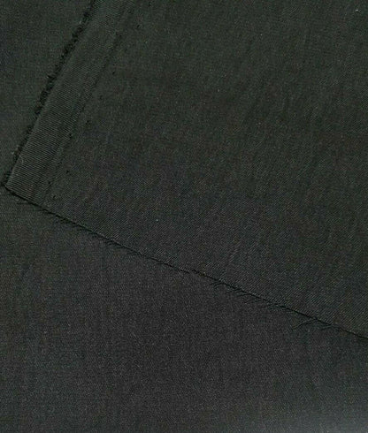 BLACK POLYESTER DRESSMAKING FABRIC - SOLD BY THE METRE