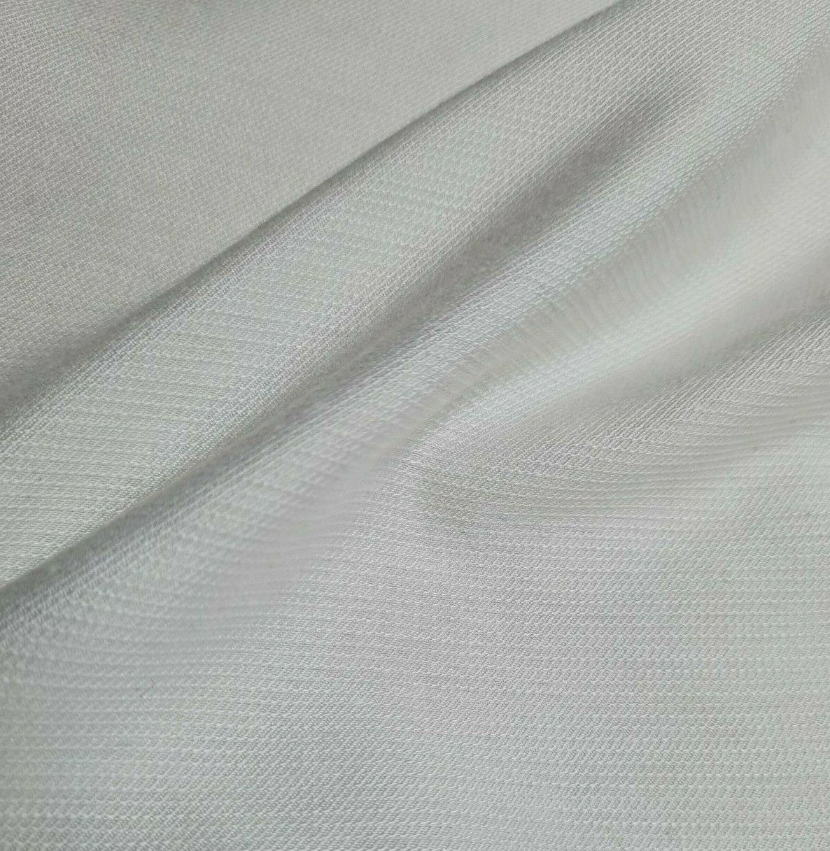 Raw Viscose Nylon Blend Fabric White Colour Non Stretch Sold By The Metre