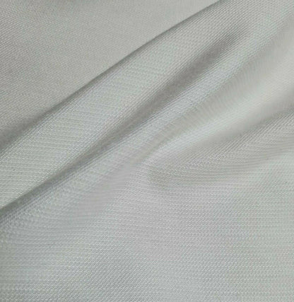 Raw Viscose Nylon Blend Fabric White Colour Non Stretch Sold By The Metre