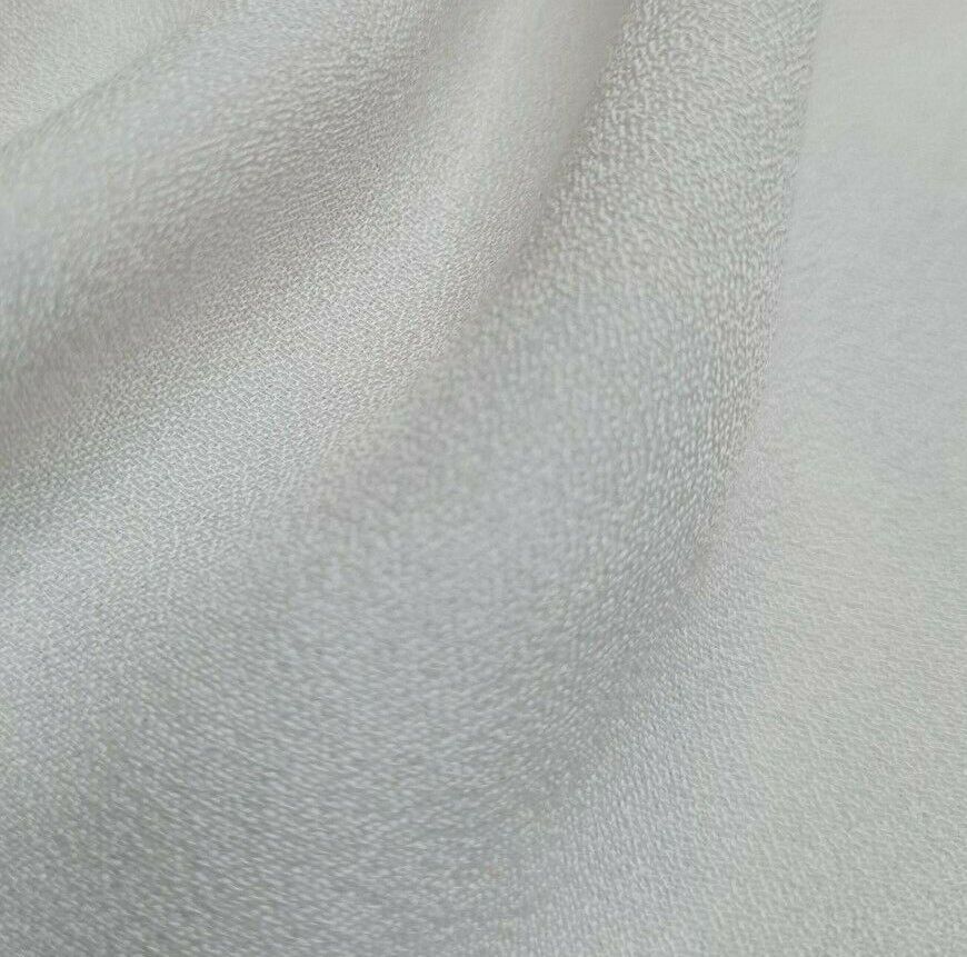 Georgette Viscose Polyester Fabric Black And Off White Colours 55" Wide