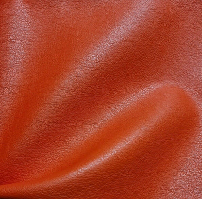 Leatherette Fabric PU Coated Viscose Yellow and Coral Red Colours 55" Wide