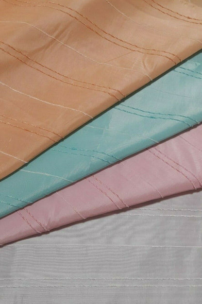 STRIPED TAFFETA FABRIC-4 COLOURS-SOLD BY THE METRE