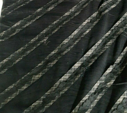 4 COLOURS-DIAGONAL 3D SEWN STIPE COTTON CORDUROY VELVET FABRIC-SOLD BY METER