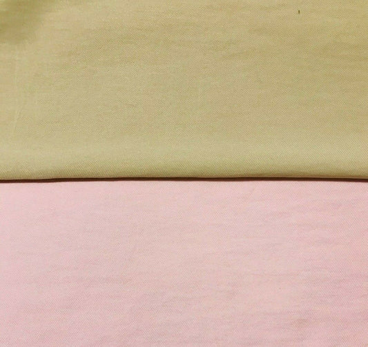 Viscose Nylon Blend Fabric Pink And Beige Clours 55" Sold By The Metre