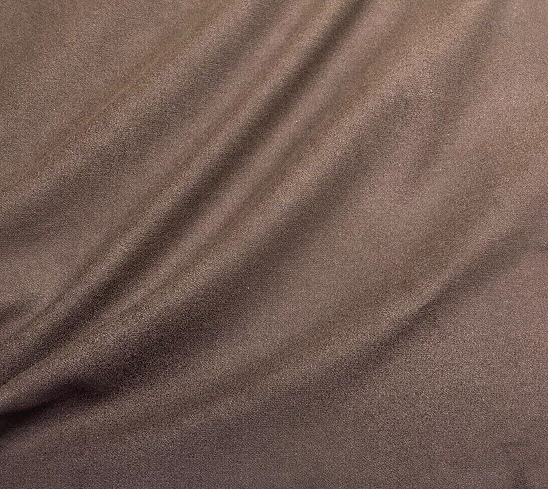 Cotton Fabric Brushed Texture Brown Colour 2 Way Stretch 55" Wide Sold By Metre