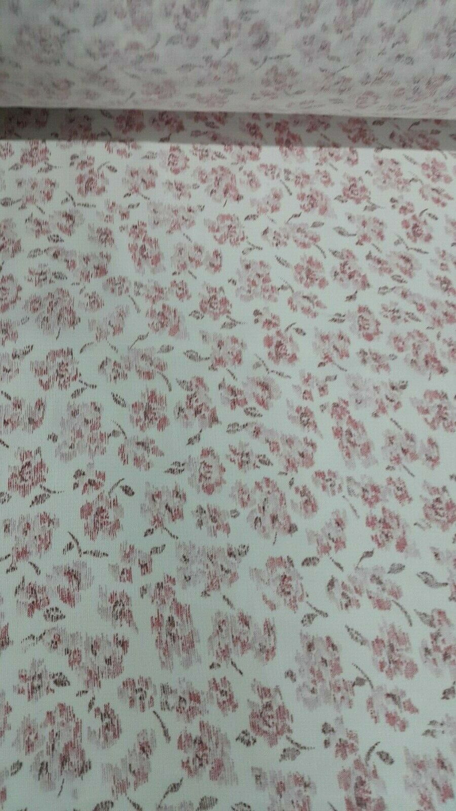 VISCOSE CHIFFON FABRIC FLORAL PRINTE -SOLD BY THE METER