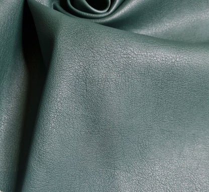 PU Faux Leatherette Fabric Waterproof Dark Ivy Green Sold By Metre